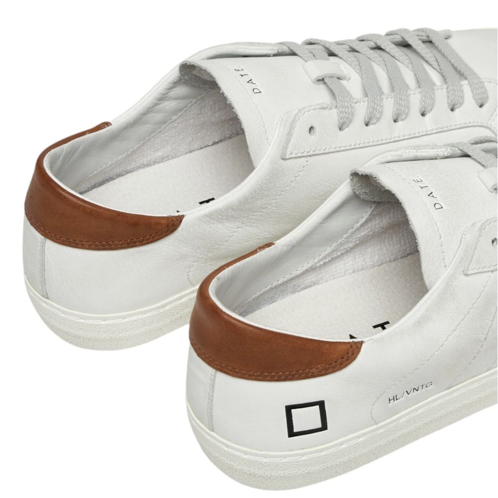 D.A.T.E White Leather Sneaker D.A.T.E