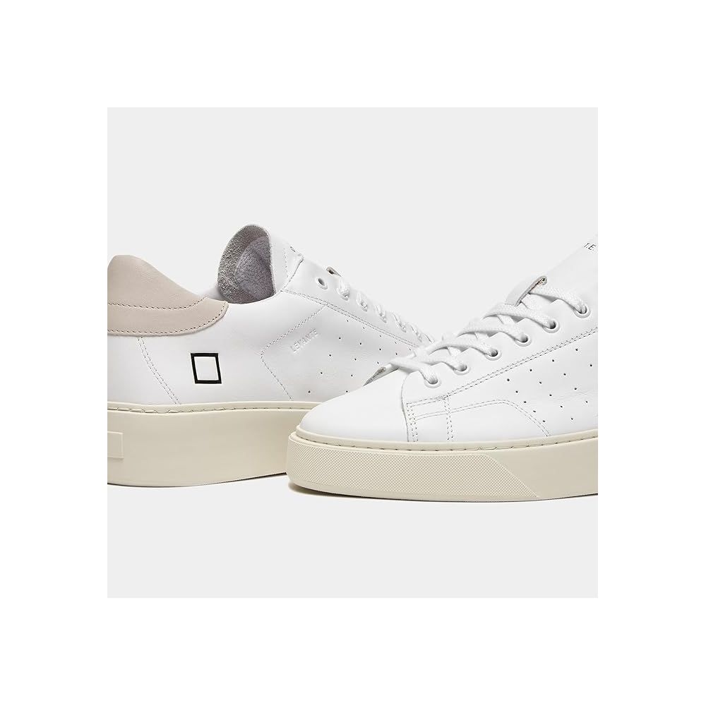D.A.T.E White Leather Sneaker D.A.T.E