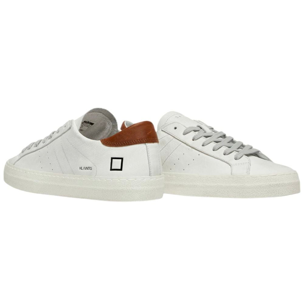 D.A.T.E White Leather Sneaker D.A.T.E