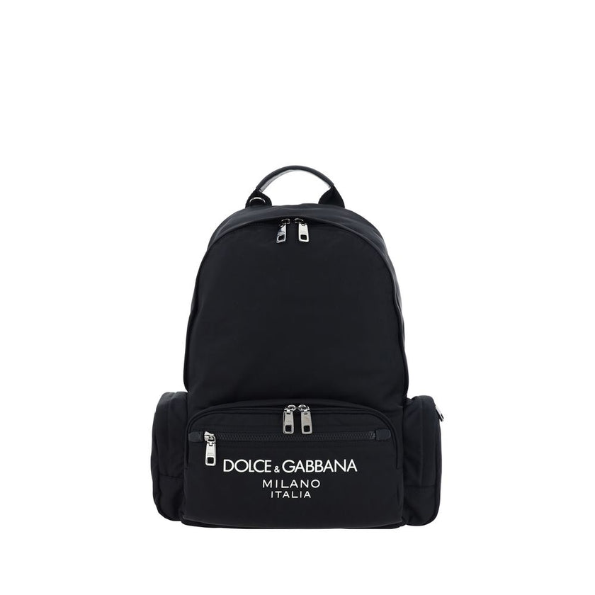 Dolce & Gabbana Black Nylon Backpack Dolce & Gabbana