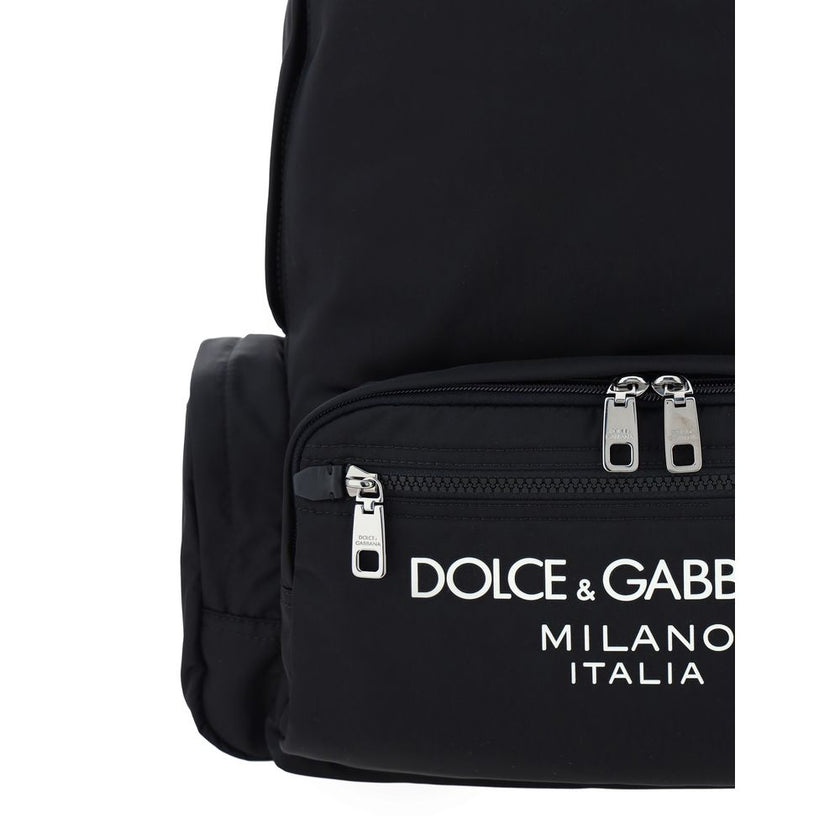 Dolce & Gabbana Black Nylon Backpack Dolce & Gabbana