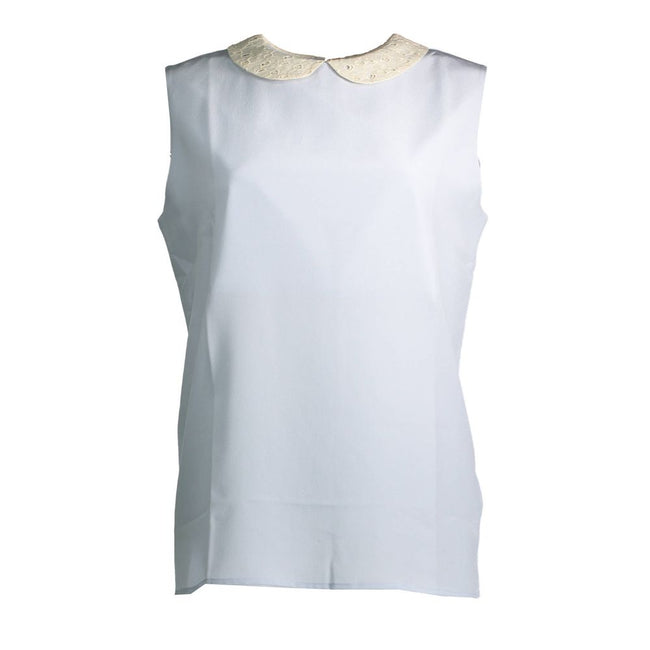 Gant Blue Silk Women Tank Gant