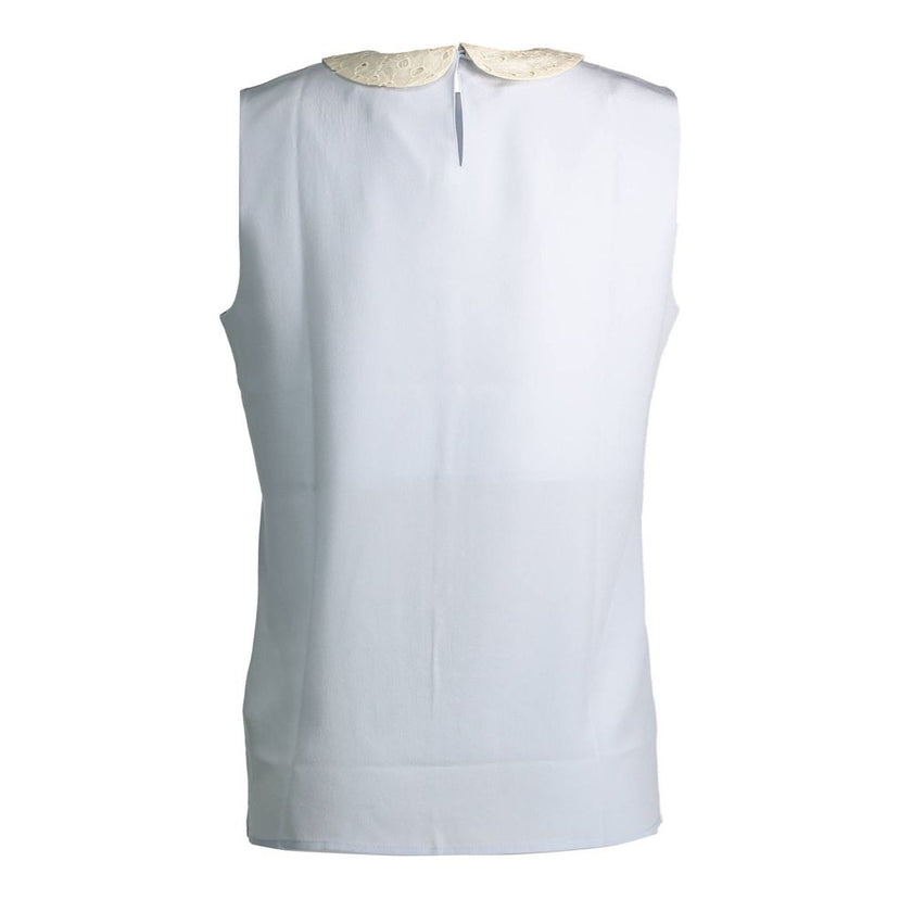 Gant Blue Silk Women Top Gant