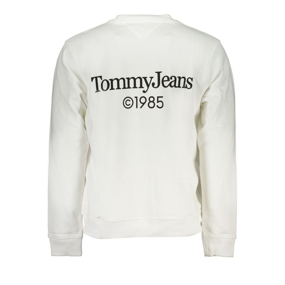 Tommy Hilfiger White Cotton Men Sweater Tommy Hilfiger