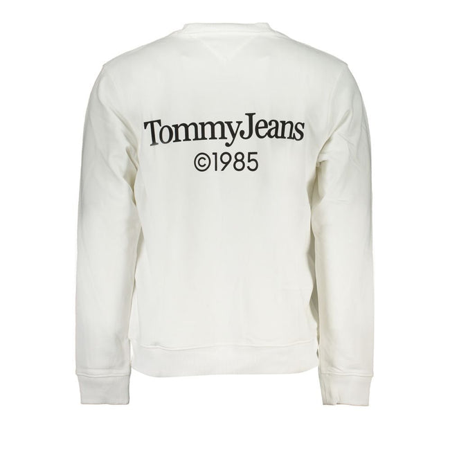 Tommy Hilfiger White Cotton Men Sweater Tommy Hilfiger
