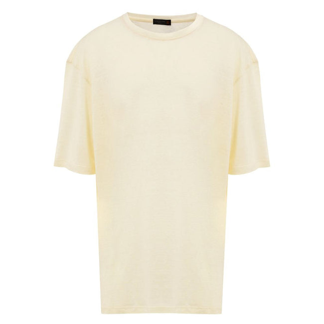 Corneliani Yellow Linen T-Shirt Corneliani