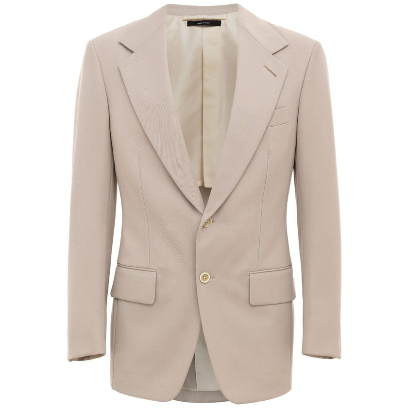 Tom Ford Beige Wool Blazer Tom Ford