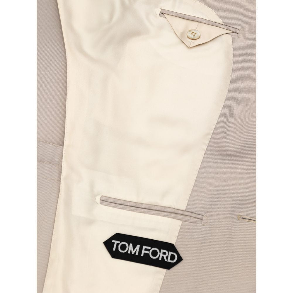 Tom Ford Beige Wool Blazer Tom Ford