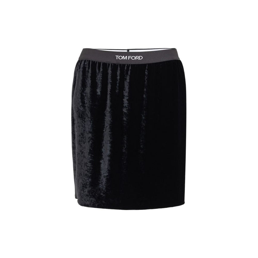 Tom Ford Black Viscose Mini Skirt Tom Ford