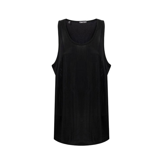 Tom Ford Black Viscose Tank Top Tom Ford