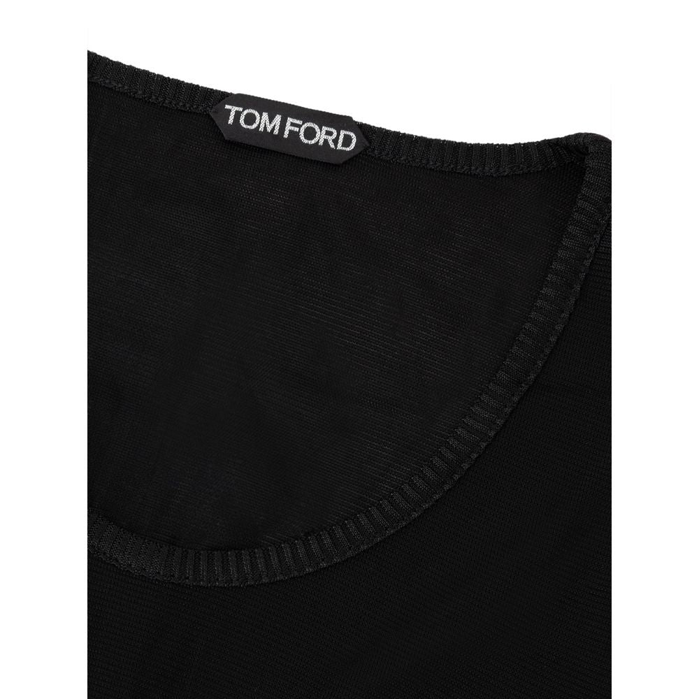 Tom Ford Black Viscose Tank Top Tom Ford