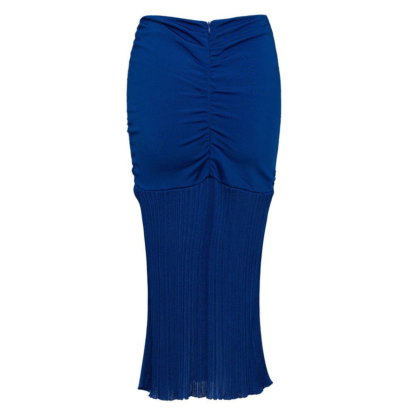 Tom Ford Blue Viscose Midi Skirt Tom Ford