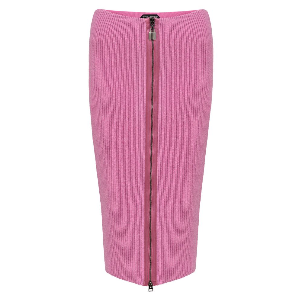 Tom Ford Pink Wool Midi Tom Ford