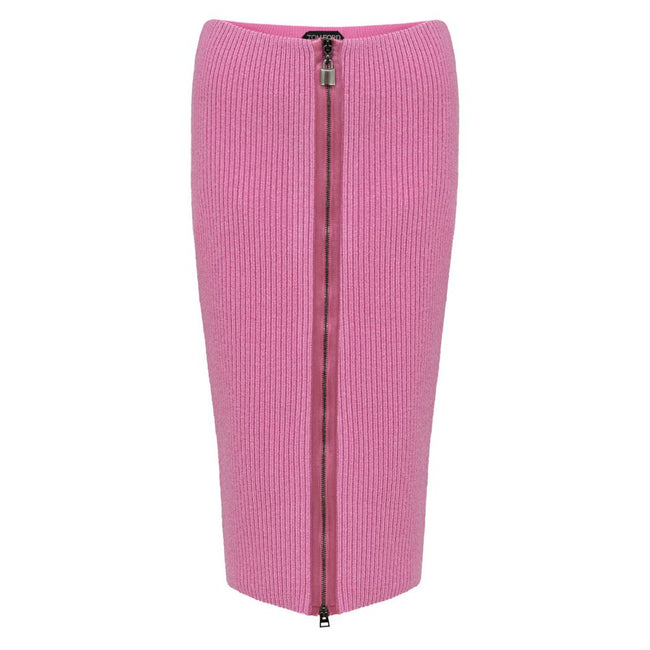 Tom Ford Pink Wool Midi Tom Ford