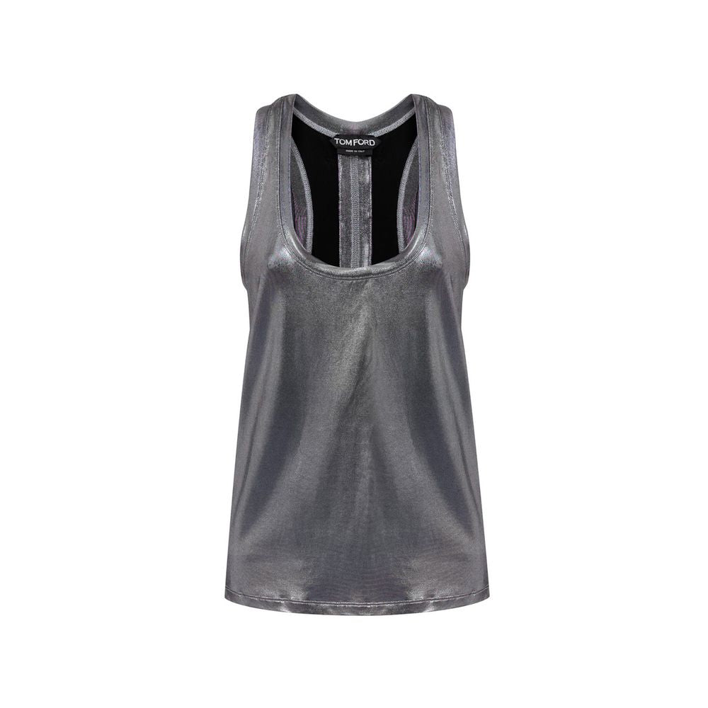 Tom Ford Gray Viscose Tank Top Tom Ford