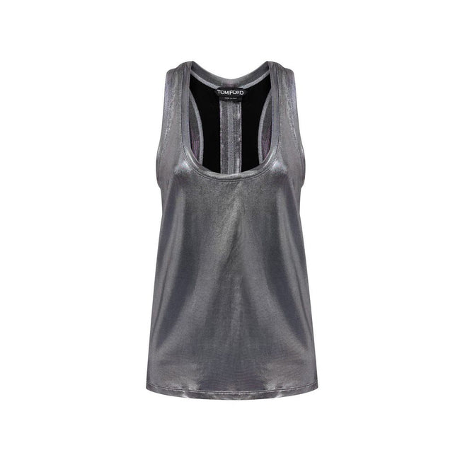 Tom Ford Gray Viscose Tank Top Tom Ford