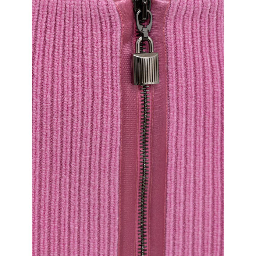 Tom Ford Pink Wool Midi Skirt Tom Ford
