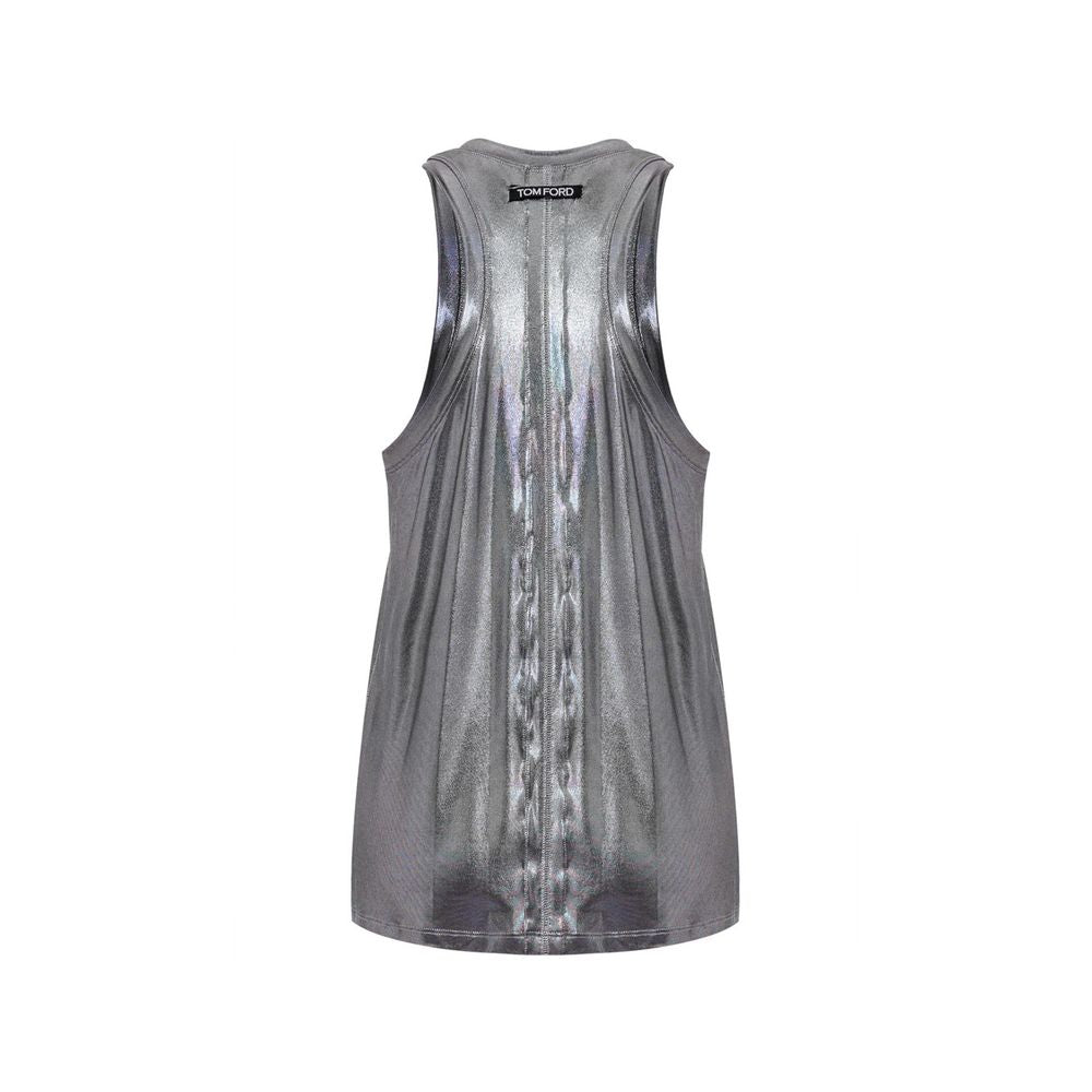 Tom Ford Gray Viscose Tank Top Tom Ford
