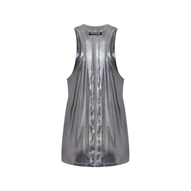 Tom Ford Gray Viscose Tank Top Tom Ford