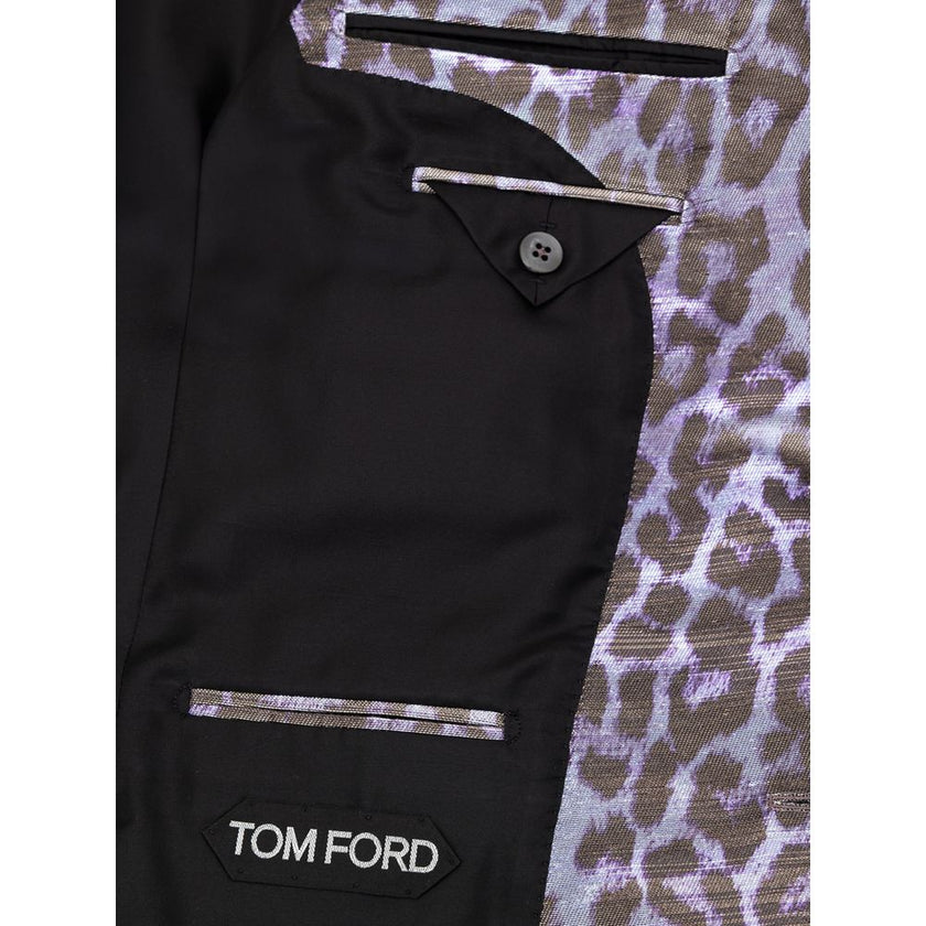 Tom Ford Purple Viscose Blazer Tom Ford
