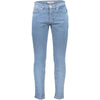 Tommy Hilfiger Light Blue Cotton Men Slim Tapered Jean Tommy Hilfiger