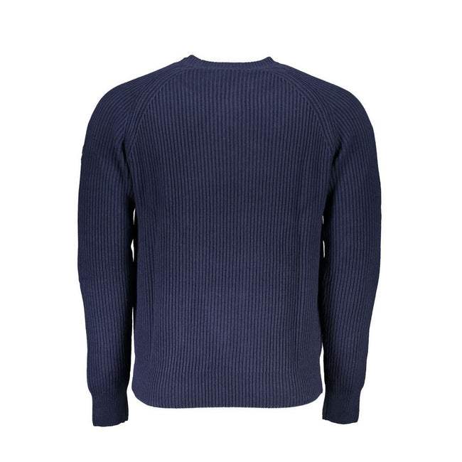 North Sails Blue Cotton Men Sweater North Sails