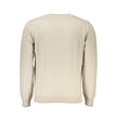 Harmont & Blaine Beige Crew Neck Luxury Sweater with Embroidery Harmont & Blaine