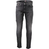 Tommy Hilfiger Black Cotton Slim Men Jeans Tommy Hilfiger