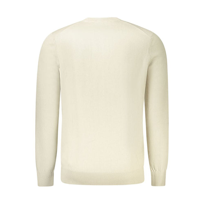 Hugo Boss Beige Cotton Men Sweater Hugo Boss