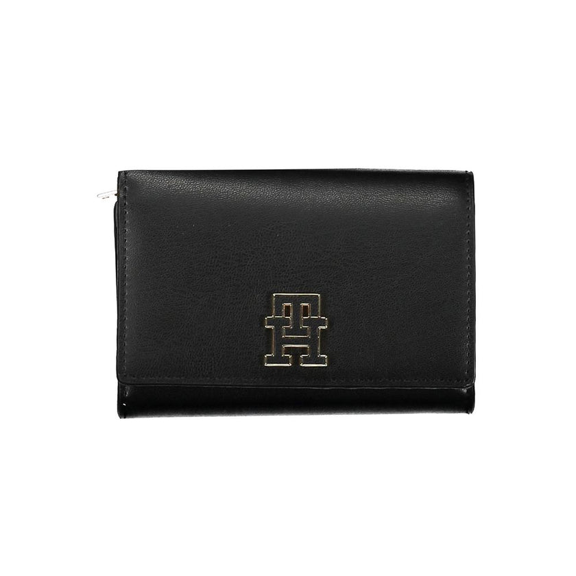 Tommy Hilfiger Black Polyethylene Women Wallet Tommy Hilfiger