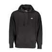 Tommy Hilfiger Black Cotton Men Sweater Hoodie Tommy Hilfiger