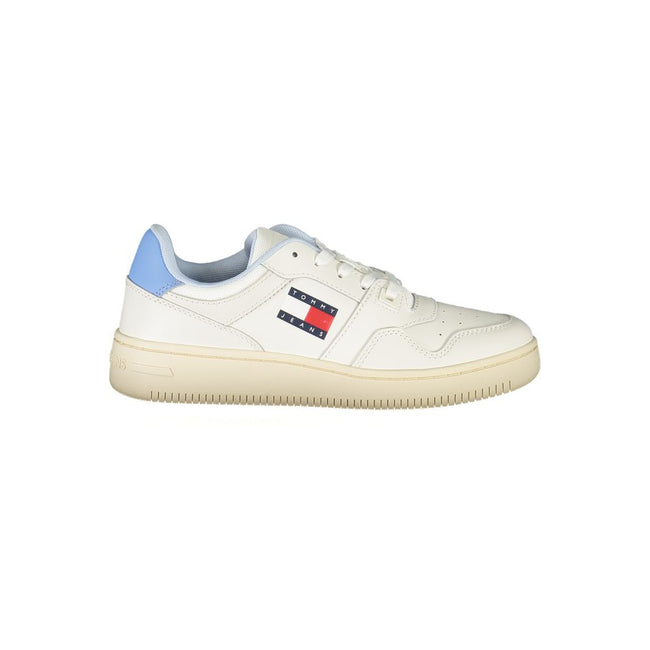 Tommy Hilfiger White Leather Women Sneaker Tommy Hilfiger