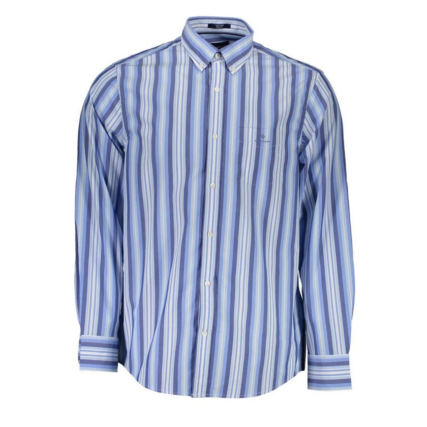 Gant Blue Cotton Men Shirt Gant