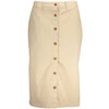 Gant Beige Cotton Women Skirt Gant