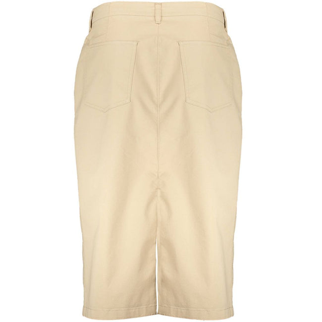 Gant Beige Cotton Women Skirt Gant