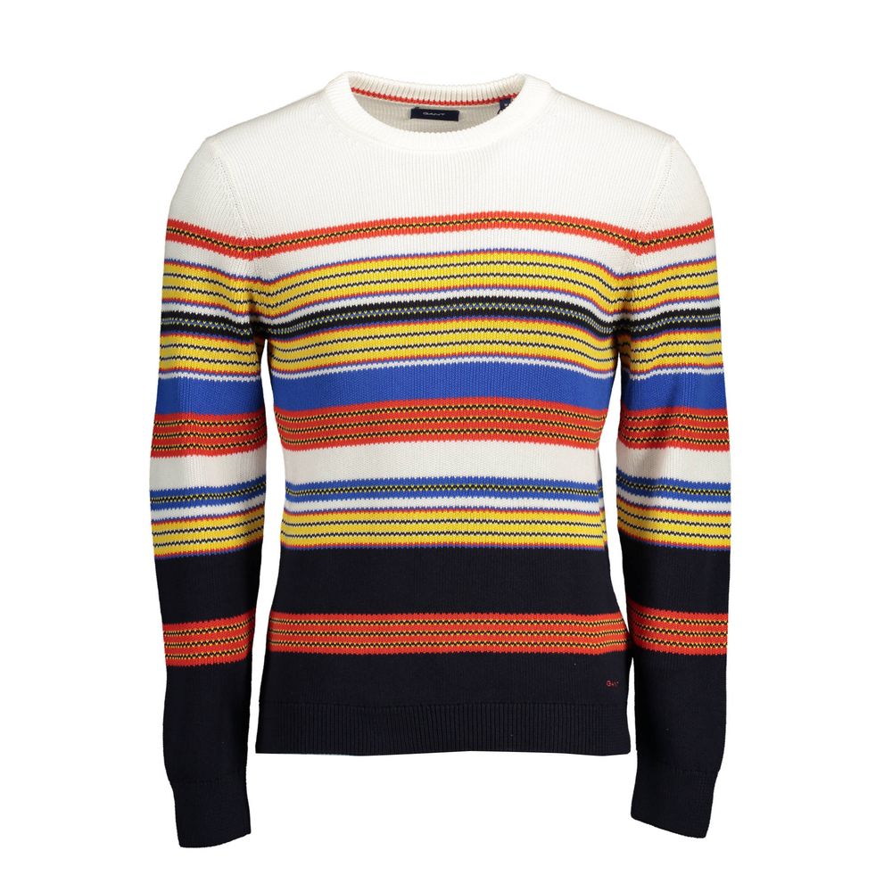 Gant Blue Cotton Men Sweater Gant