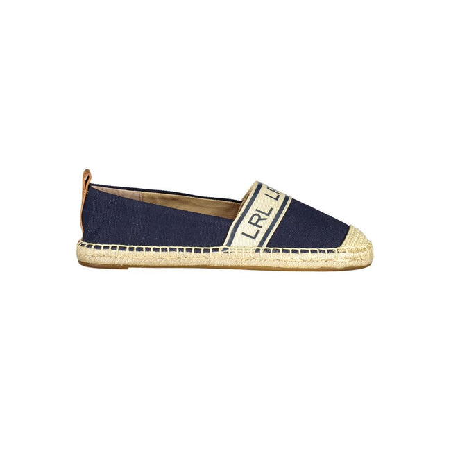 Ralph Lauren Blue Polyester Women Flat Shoe Ralph Lauren