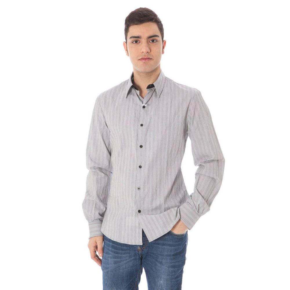 Costume National White Cotton Men Shirt Costume National