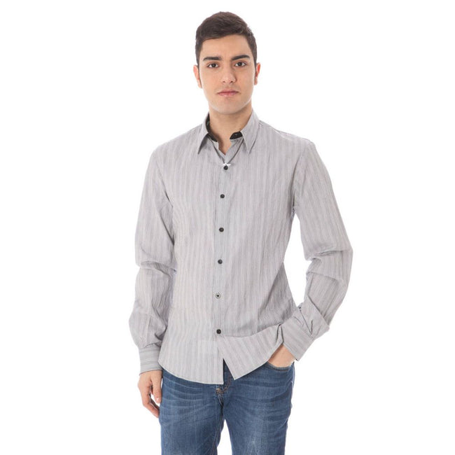 Costume National White Cotton Men Shirt Costume National