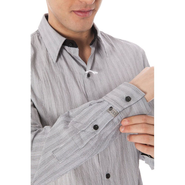Costume National White Cotton Men Shirt Costume National