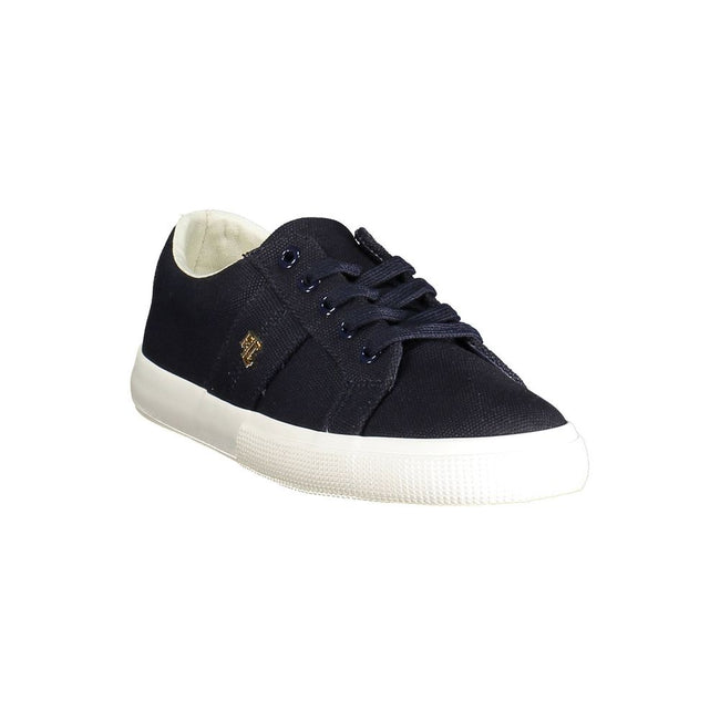 Ralph Lauren Blue Cotton Women Sneaker Ralph Lauren