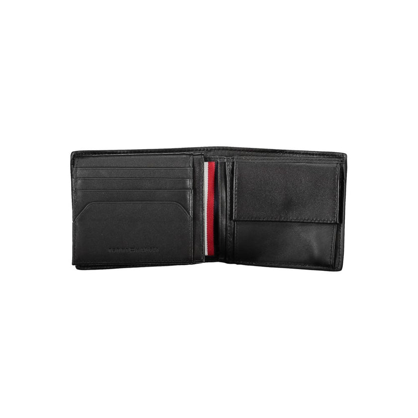 Tommy Hilfiger Black Leather Men Wallet Tommy Hilfiger