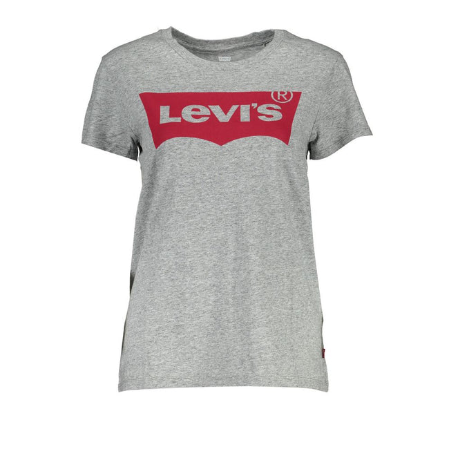 Levi's Gray Cotton Unisex T-Shirt Levi's