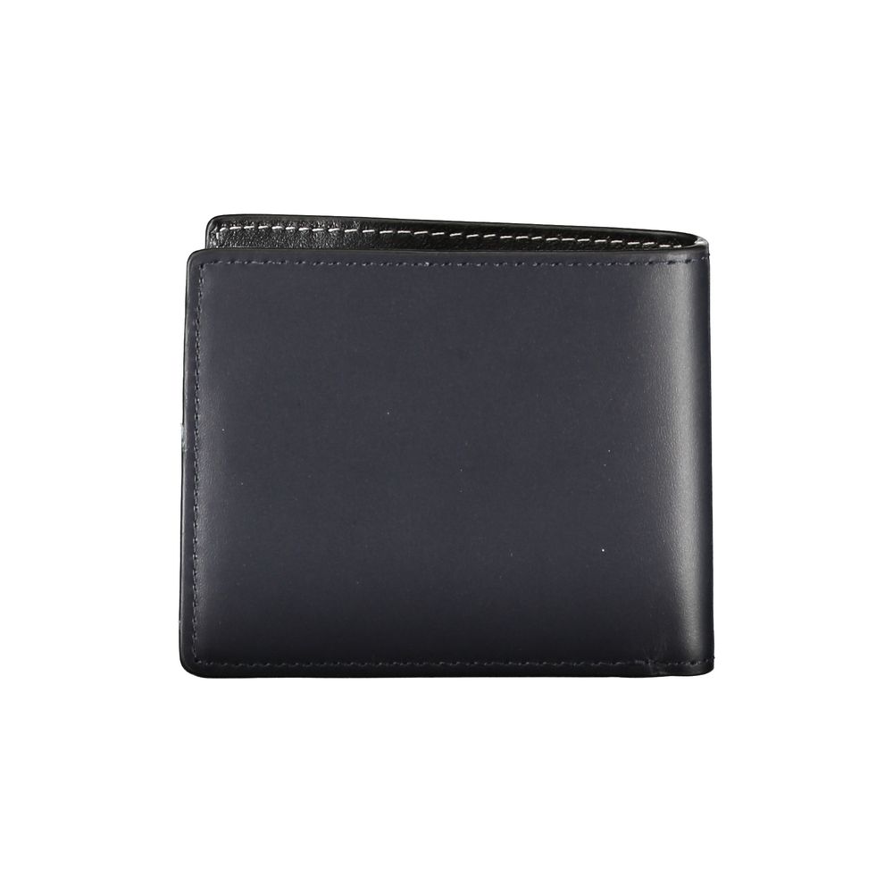 Tommy Hilfiger Elegant Blue Leather Bifold Wallet Tommy Hilfiger