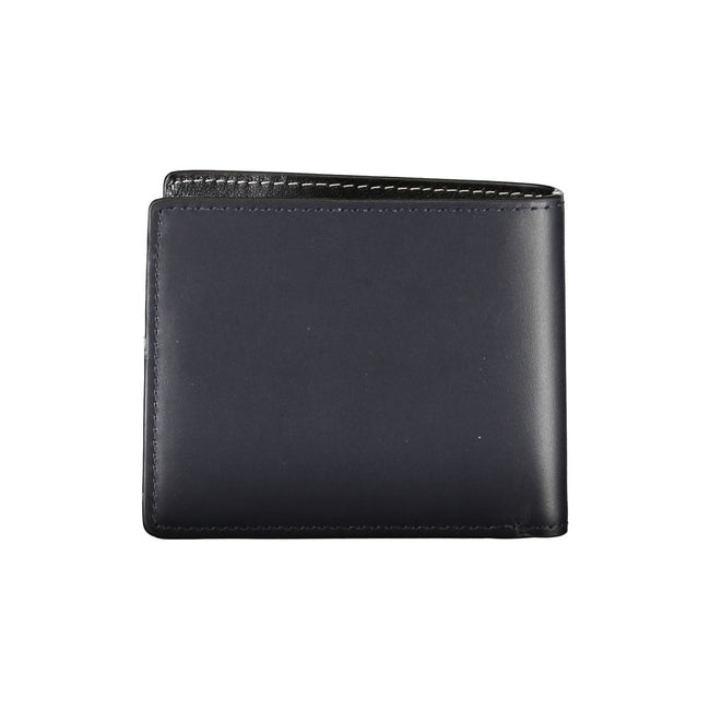Tommy Hilfiger Elegant Blue Leather Bifold Wallet Tommy Hilfiger