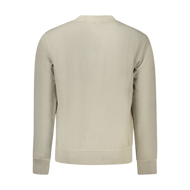 Hugo Boss Beige Cotton Men Sweater Hugo Boss