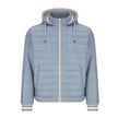 Herno Blue Silk Men Jacket Herno