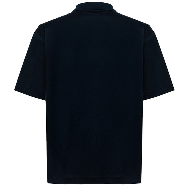 Alpha Studio Blue Cotton Polo Shirt Alpha Studio