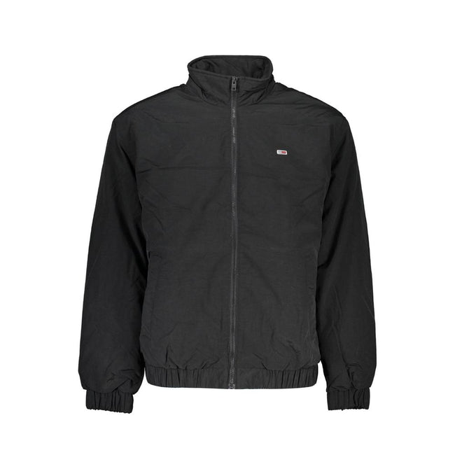Tommy Hilfiger Black Recycled Nylon Men Jacket Tommy Hilfiger