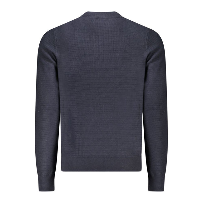 Hugo Boss Blue Cotton Men Sweater Hugo Boss